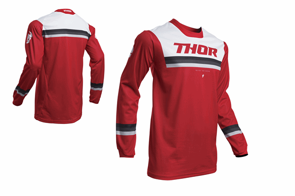 【2020モデル 一斉値下げ!!】 THOR “PULSE” PINNER MXジャージ” :レッド 【2020モデル 一斉値下げ!!】 THOR “PULSE” PINNER MXジャージ” :レッド